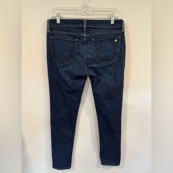 Kate Spade Jeans Women's 29 Broome Street Medium Dark Wash Denim Skinny Mid-Rise - Picture 2 of 6